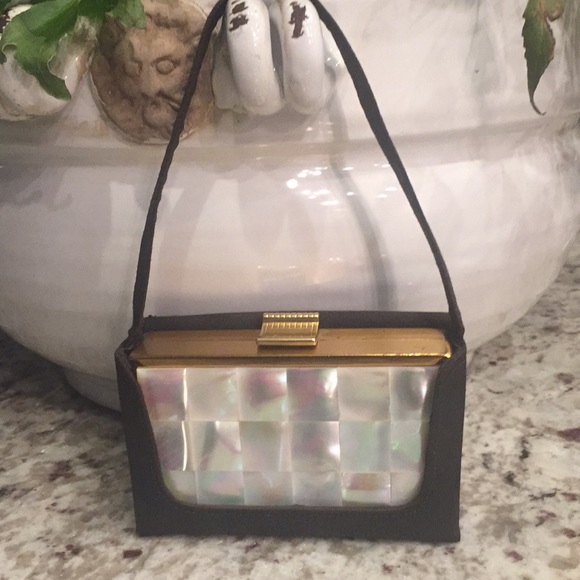 Elgin American (signed) carry all compact purse - Picture 2 of 8